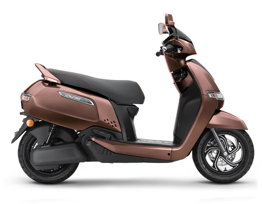TVS iQube S Electric Scooter Copper Bronze Glossy Colour Right Side View